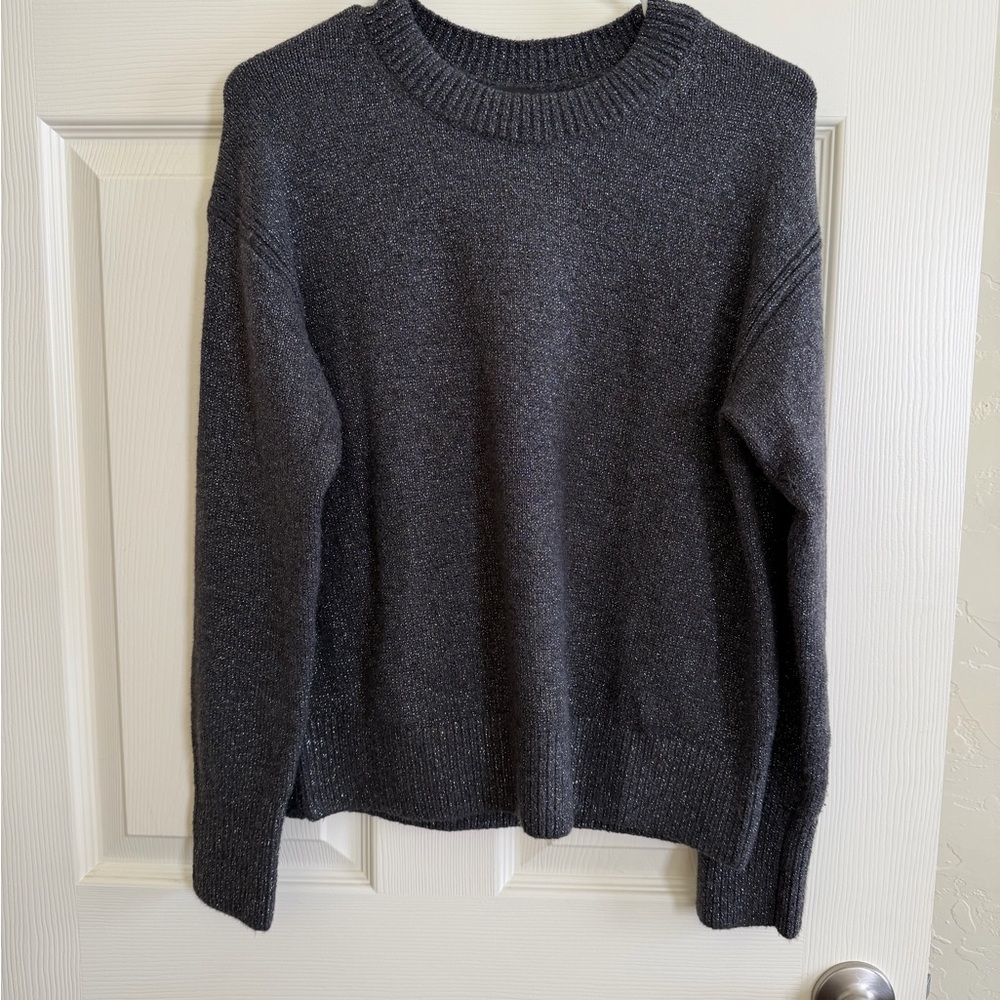 Banana Republic women’s Dark Gray sparkle Crewneck Sweater